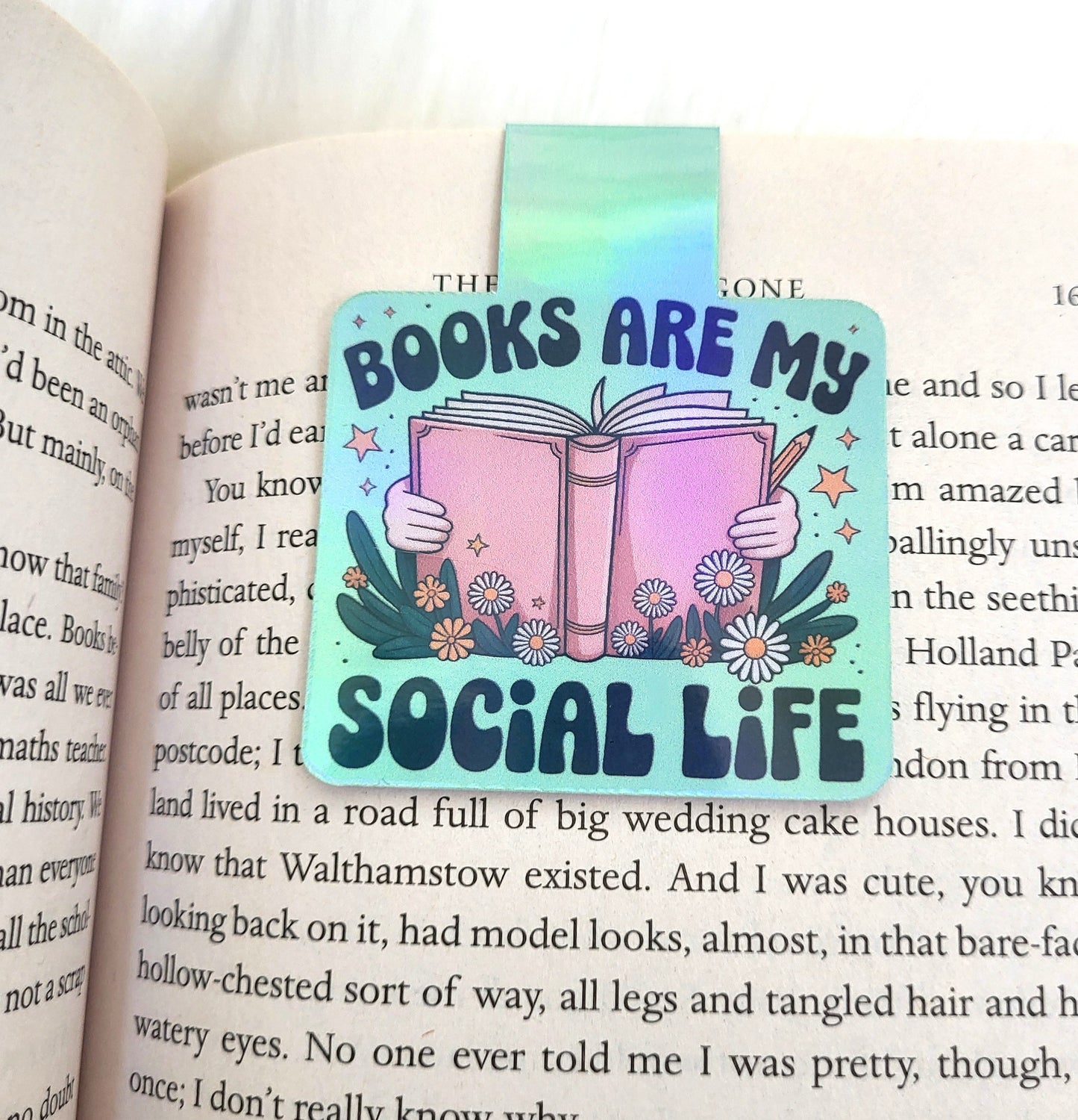 Books Are My Social Life Magnetic Bookmark