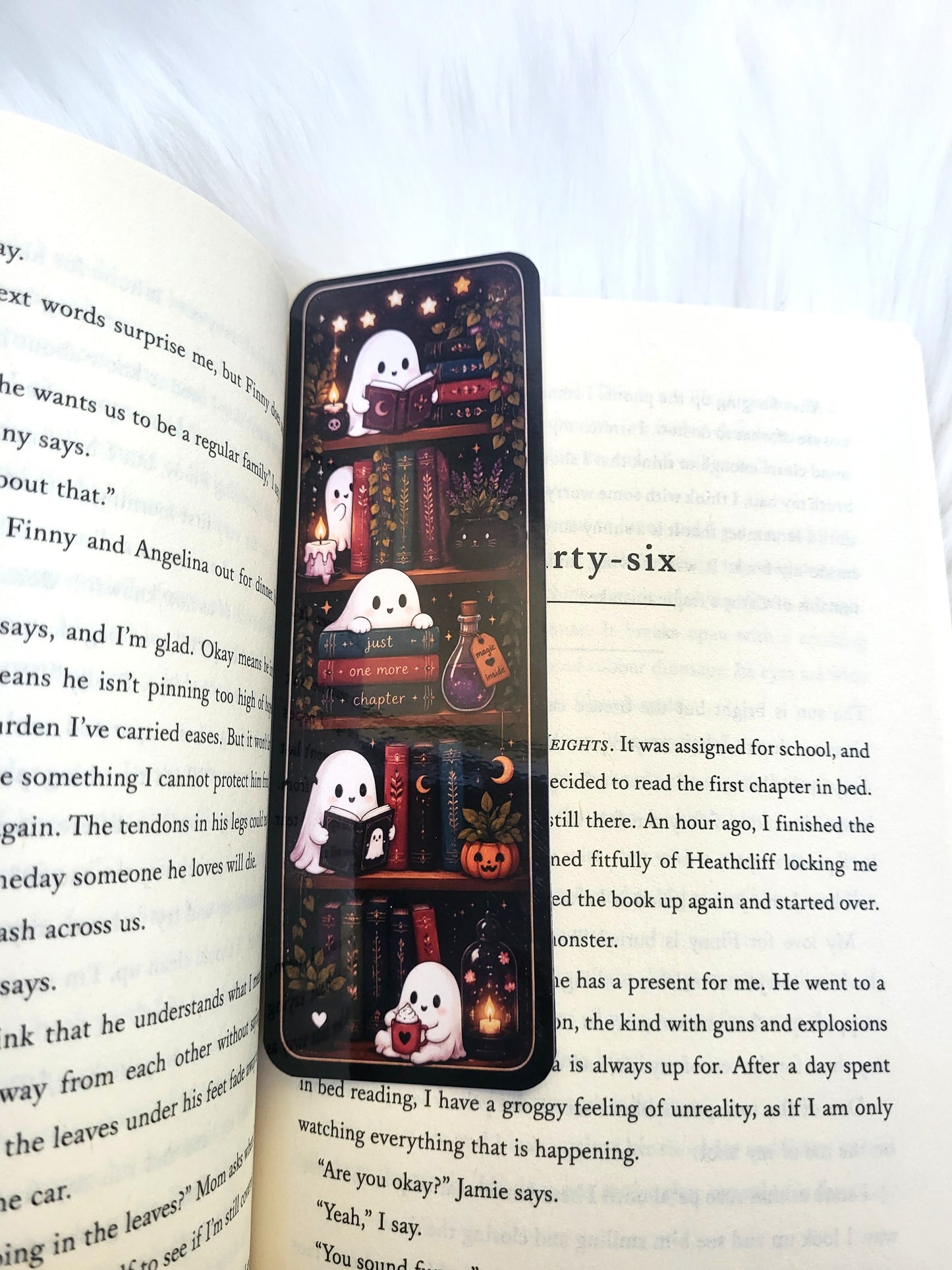 Cute Ghost Bookshelf Bookmark