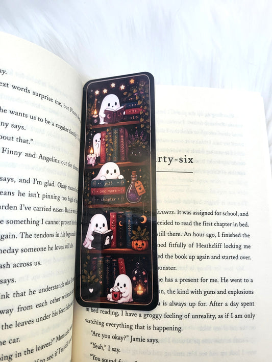 Cute Ghost Bookshelf Bookmark
