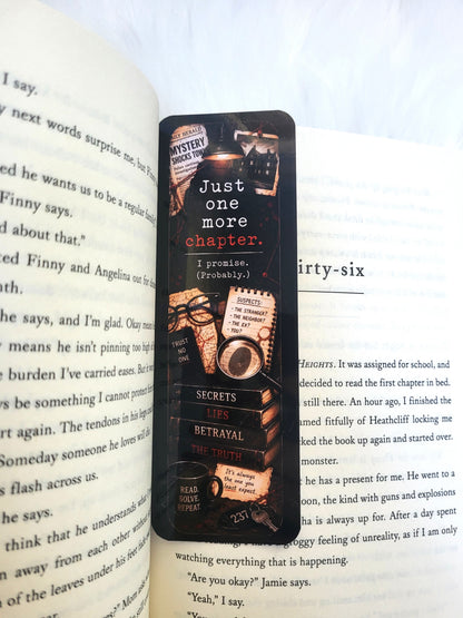 Just One More Chapter Thriller Mystery Bookmark