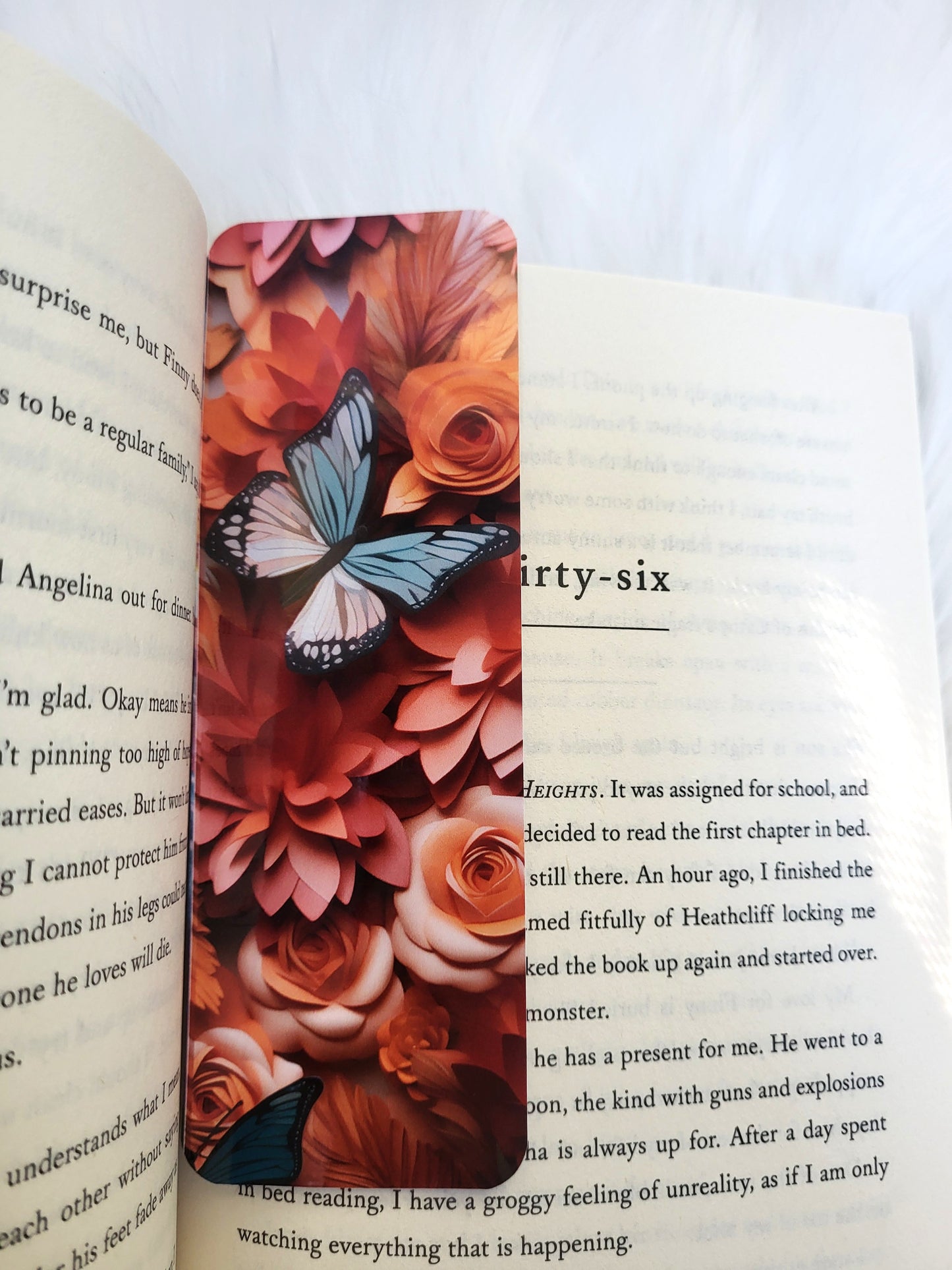 Floral Butterfly Bookmark