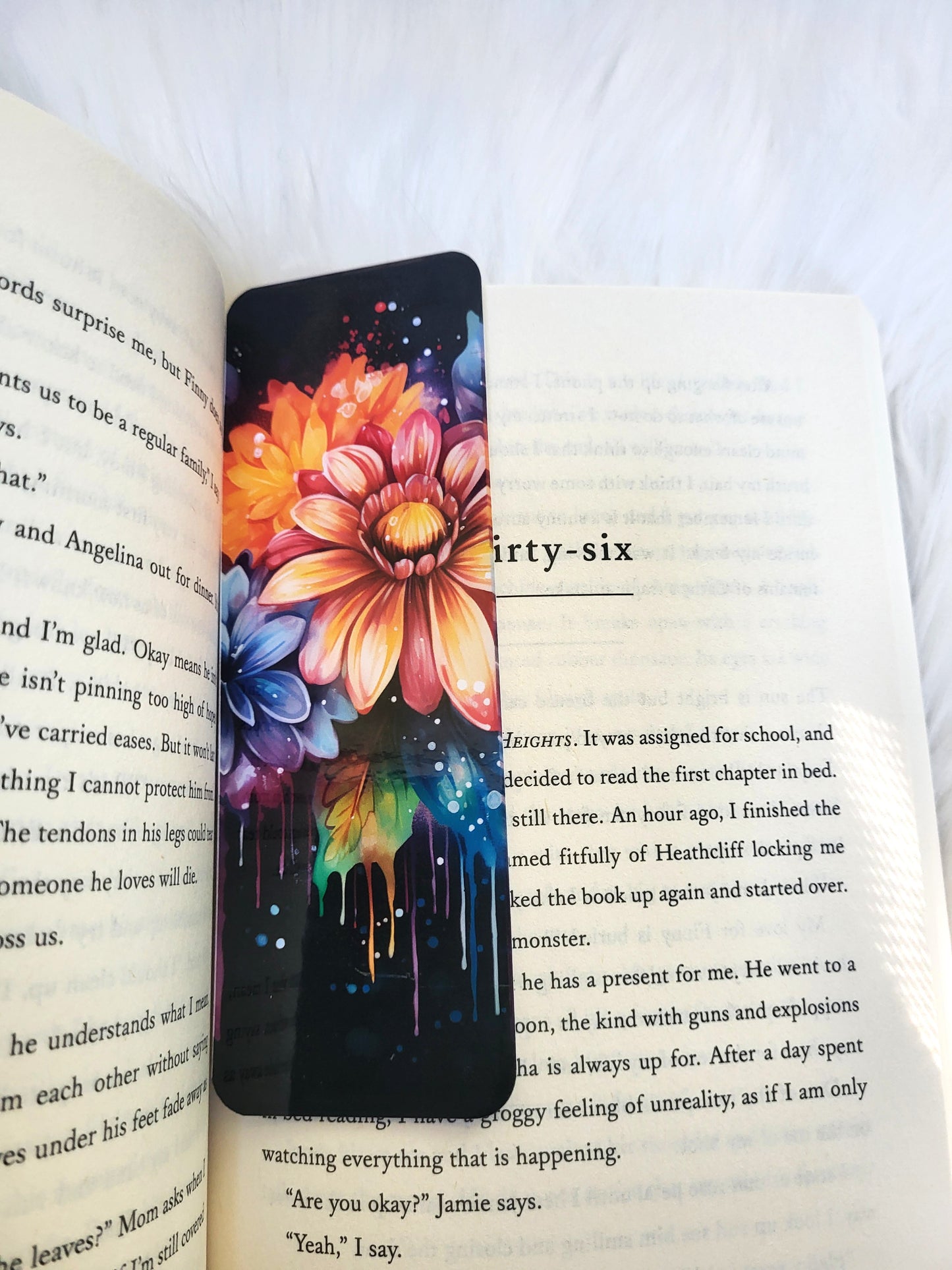 Watercolor Flowers Bookmark
