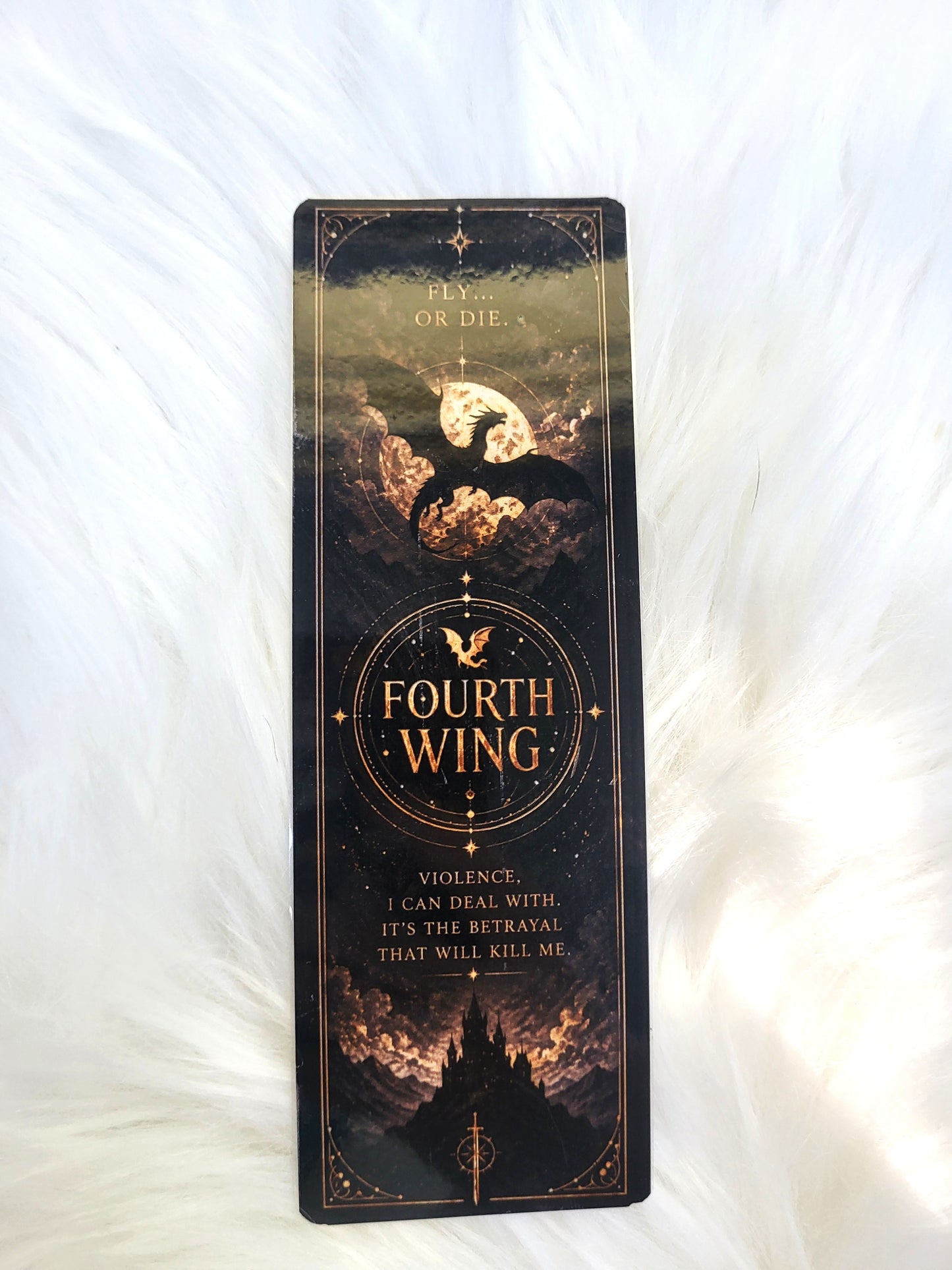 Fourth Wing Inspired Dragon Bookmark