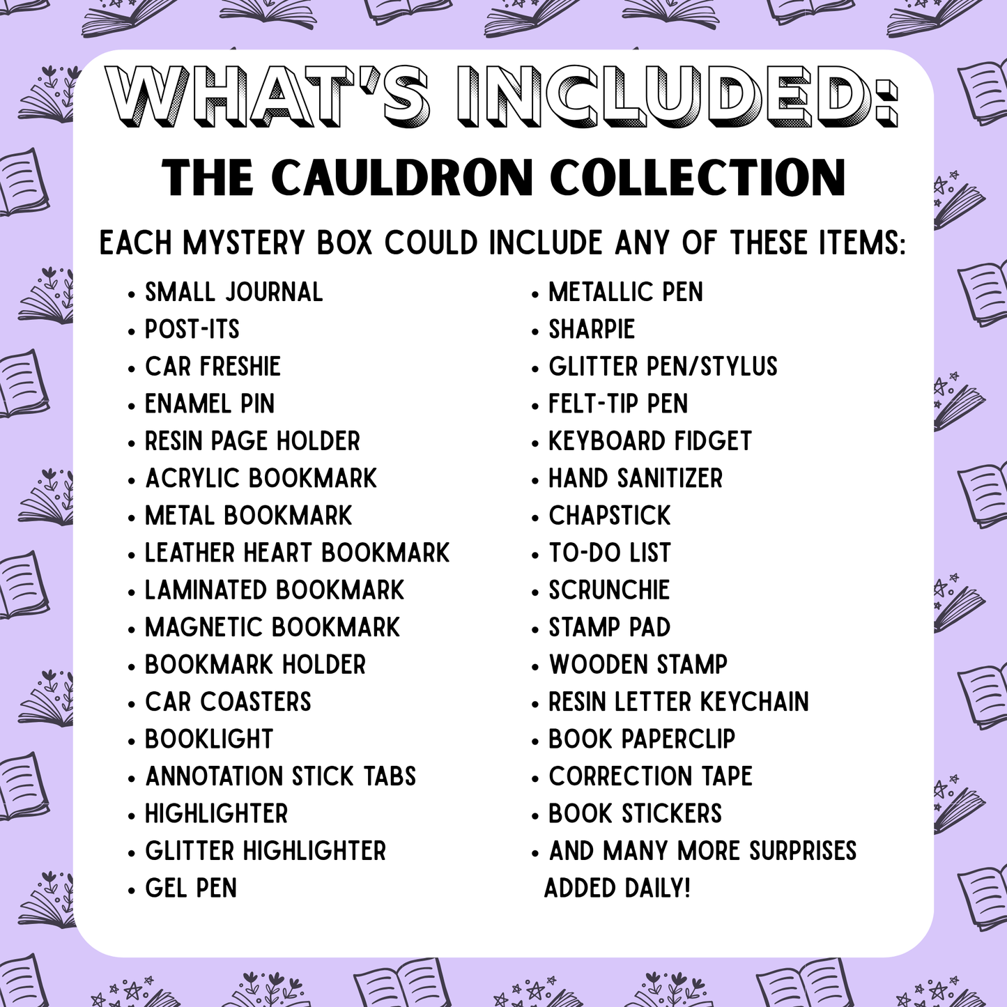 Cauldron Collection Bookish Bundle Mystery Box
